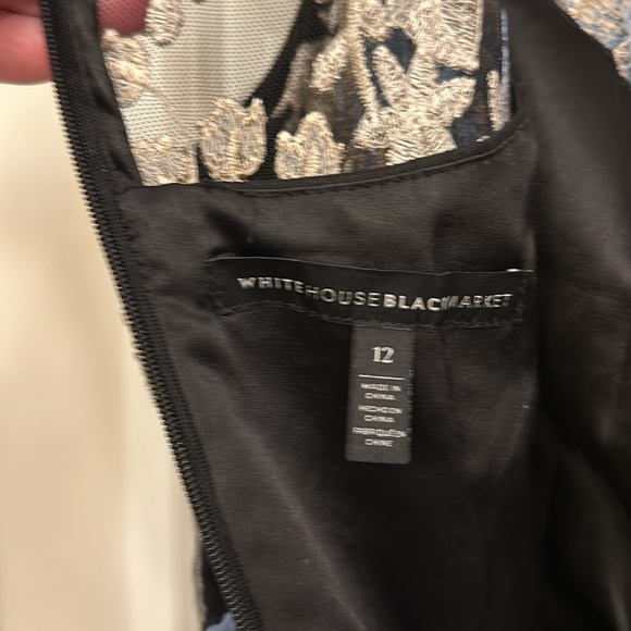 NWOT WHITE HOUSE BLACK MARKET FLORAL LACE DRESS - Picture 6 of 10